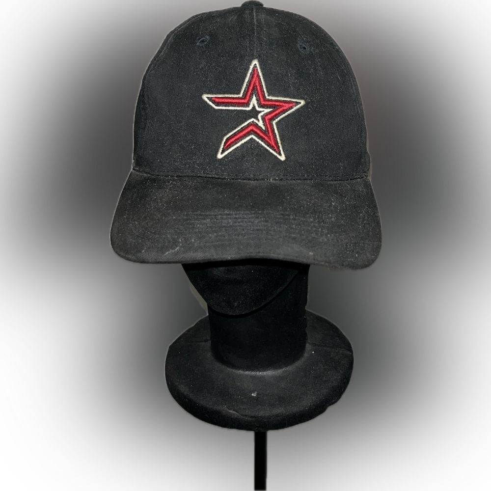 Vintage Houston Astros New Era MLB Snapback Hat – Black with Red Star Logo